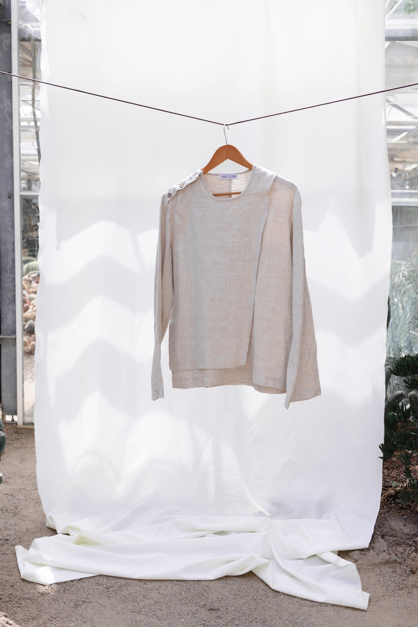 Asymmetrical Shirt Linen