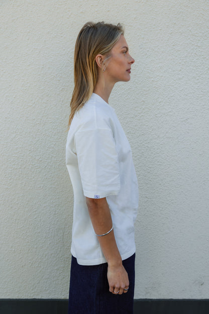 Pleated T-shirt Off white