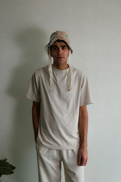 Zonnehoed van gerecycled materiaal